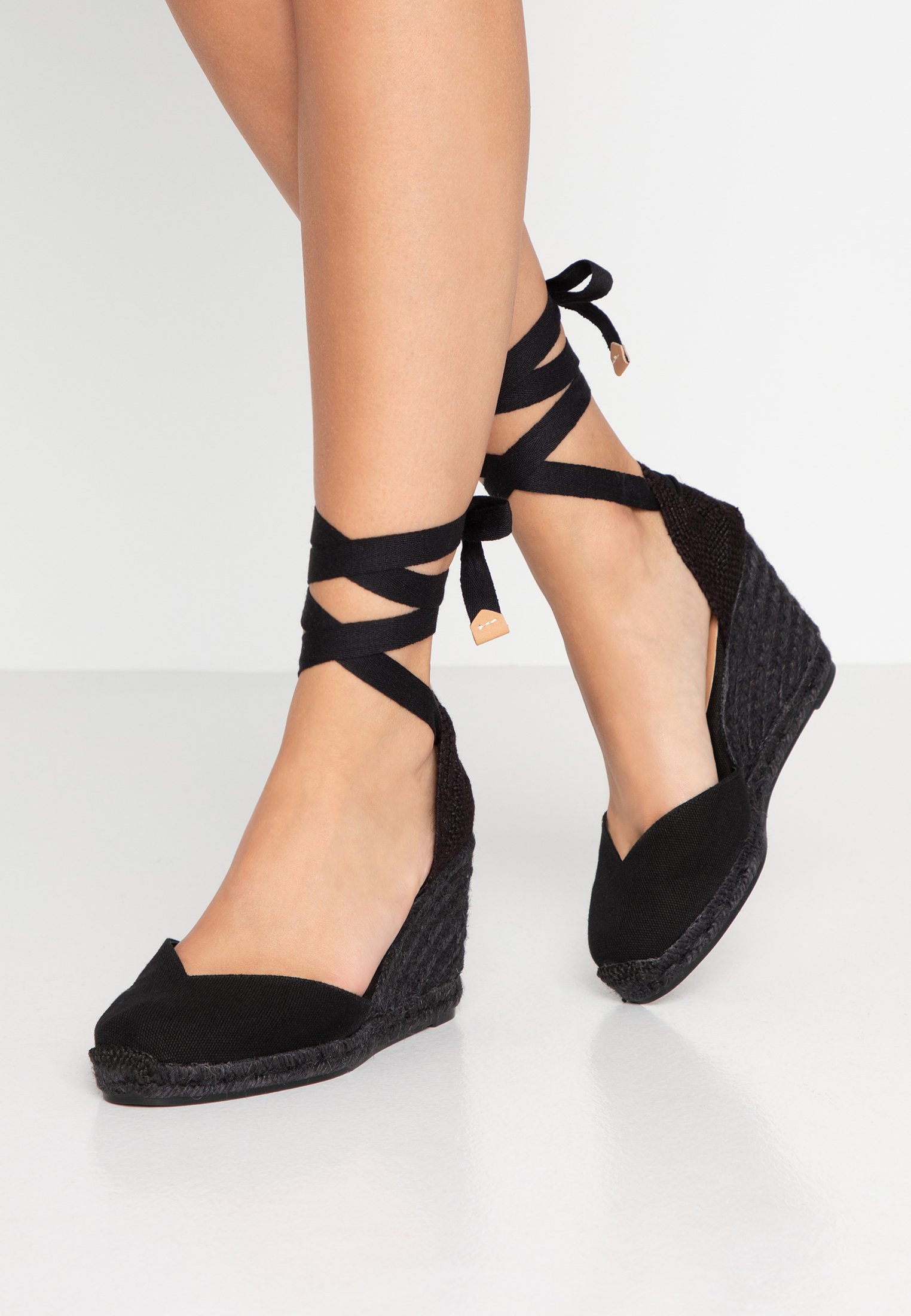 Castañer CHIARA - Sandalias de tacón - black/negro -