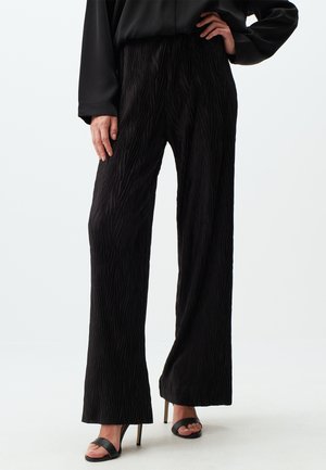 Jimmy Key HIGH WAIST PLEATED  - Stoffhose - black