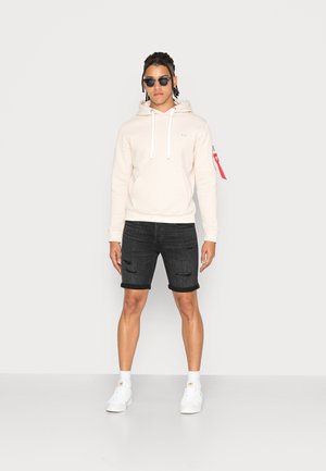 Alpha Industries HOODY UNISEX - Sweatshirt - jet stream white