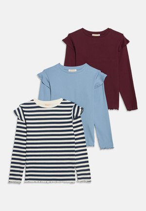 Friboo by Zalando, 3 PACK - Блуза с дълги ръкави - off-white/blue/bordeaux