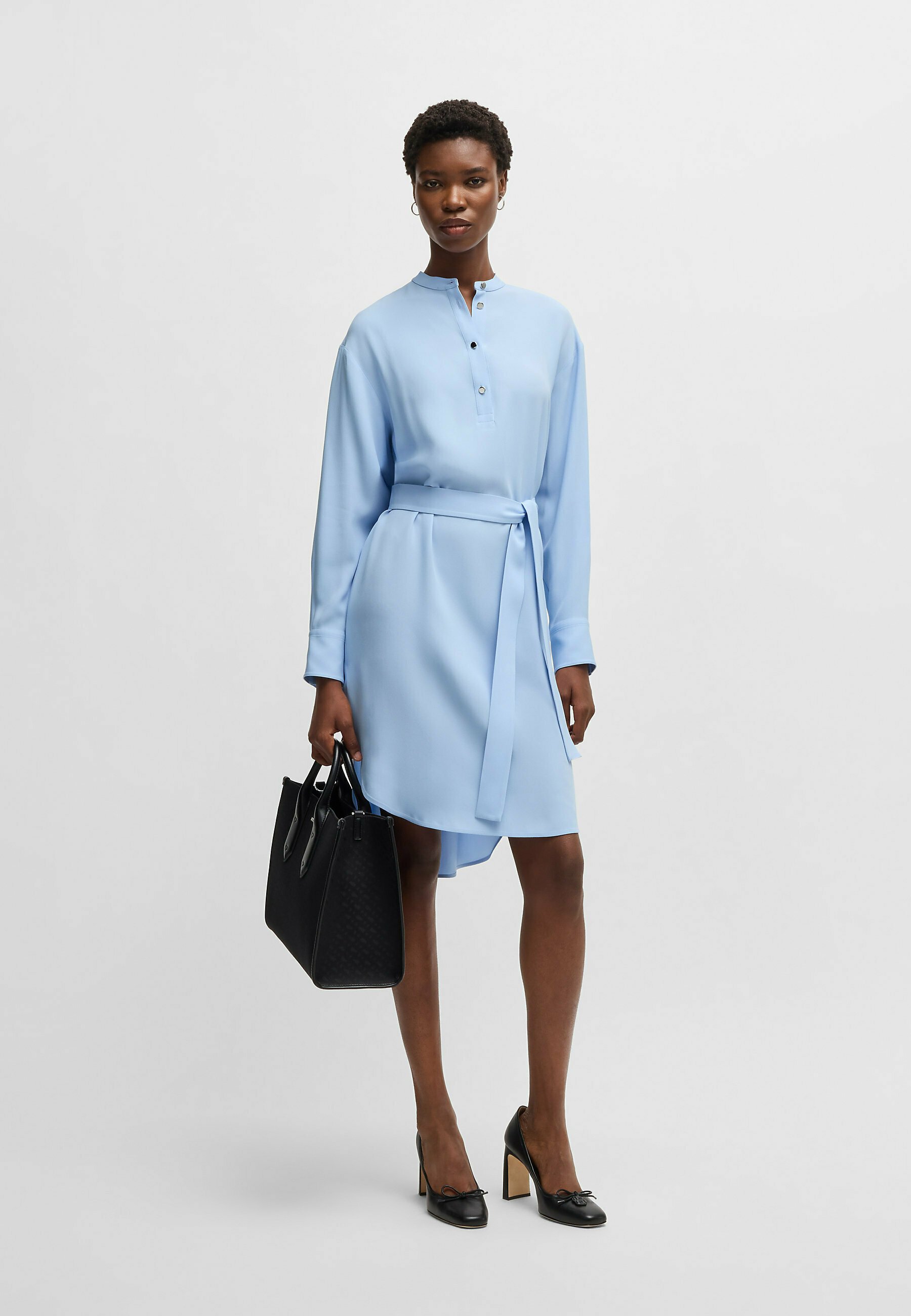 BOSS DABIME - Shirt dress - light blue - Zalando.co.uk