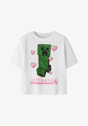 TWO SOON, T-SHIRT MINECRAFT - Μπλουζάκι με στάμπα - bright white1