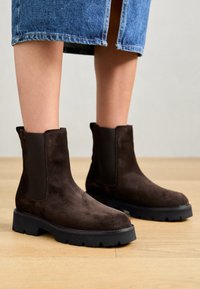 GIULIA - Botines con plataforma - dark brown