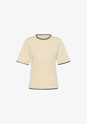 Saint Tropez, MILASZ CONTRAST STRIPE SHORT SLEEVE - T-Shirt print - birch nightsky contrast str.