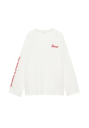 PULL&BEAR, STWD LONG SLEEVE - T-SHIRT - T-shirt à manches longues - white