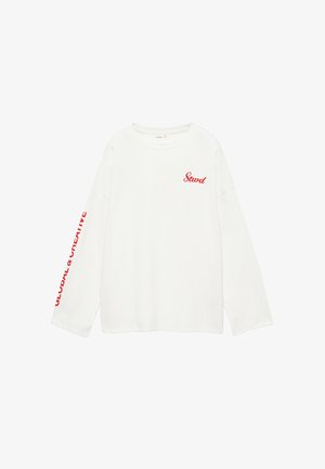PULL&BEAR, STWD LONG SLEEVE - T-SHIRT - T-shirt à manches longues - white