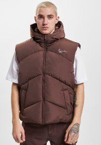 Karl Kani - UNISEX KM234-027-1  - Mellény - brown Miniatűr kép 1