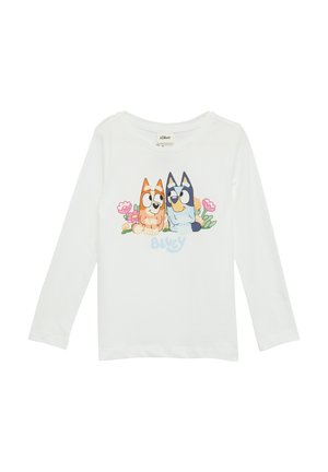 AUS MIT BLUEY-PRINT - Langarmshirt - weiß