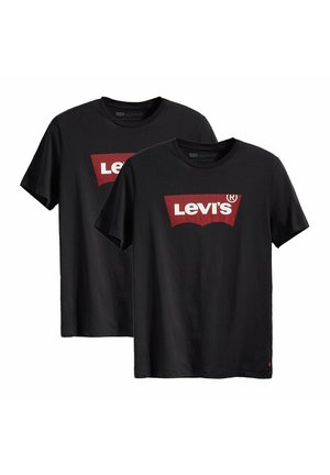 2ER PACK GRAPHIC SET IN NECK RUNDHALS - T-shirt con stampa - schwarz