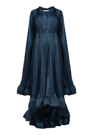 Leem, MARKED WAIST MAXI FRILL DRESS - Vestido de fiesta - blue