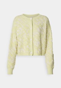 SOLEIL - Chaqueta de punto - yellow tender