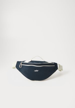 Nike Sportswear HERITAGE RETRO UNISEX - Riñonera - armory navy/sea glass/white