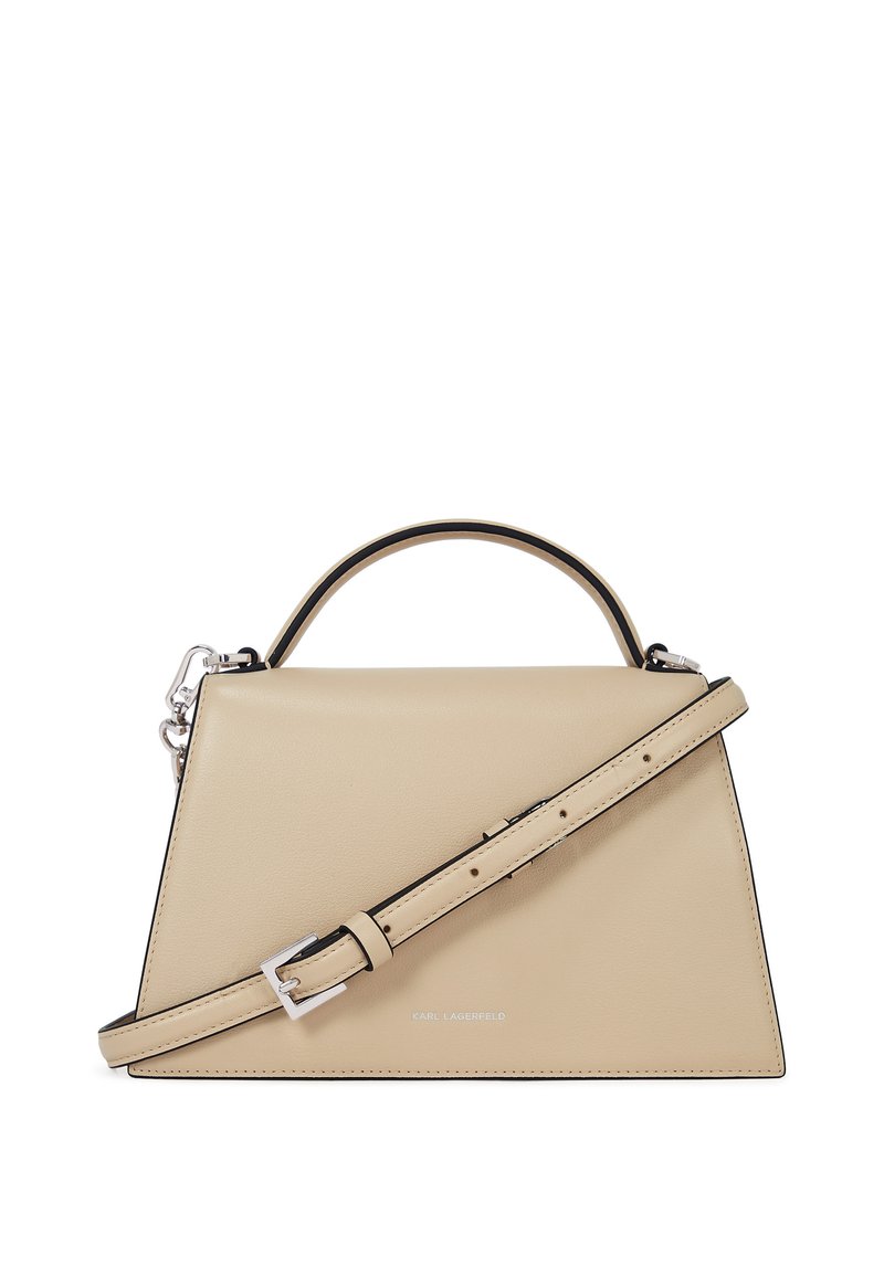 Sac à Main Karl Lagerfeld En Cuir De Veau Beige - État Très Bon - Taille Moyenne