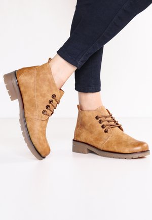 Botines con cordones - mustard yellow