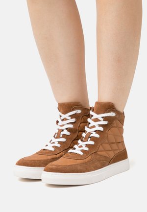 Anna Field LEATHER - Sneaker high - cognac