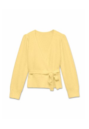 Vero Moda, CARDIGAN VMISABELLA KNIT CARDIGAN - Chaqueta de punto - pale banana