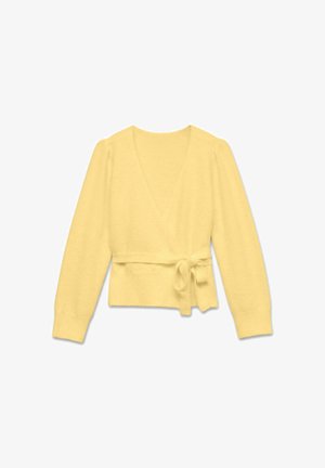 Vero Moda, CARDIGAN VMISABELLA KNIT CARDIGAN - Chaqueta de punto - pale banana