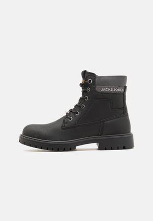 Jack & Jones JFWFINIUS - Schnürstiefelette - anthracite detaillogo