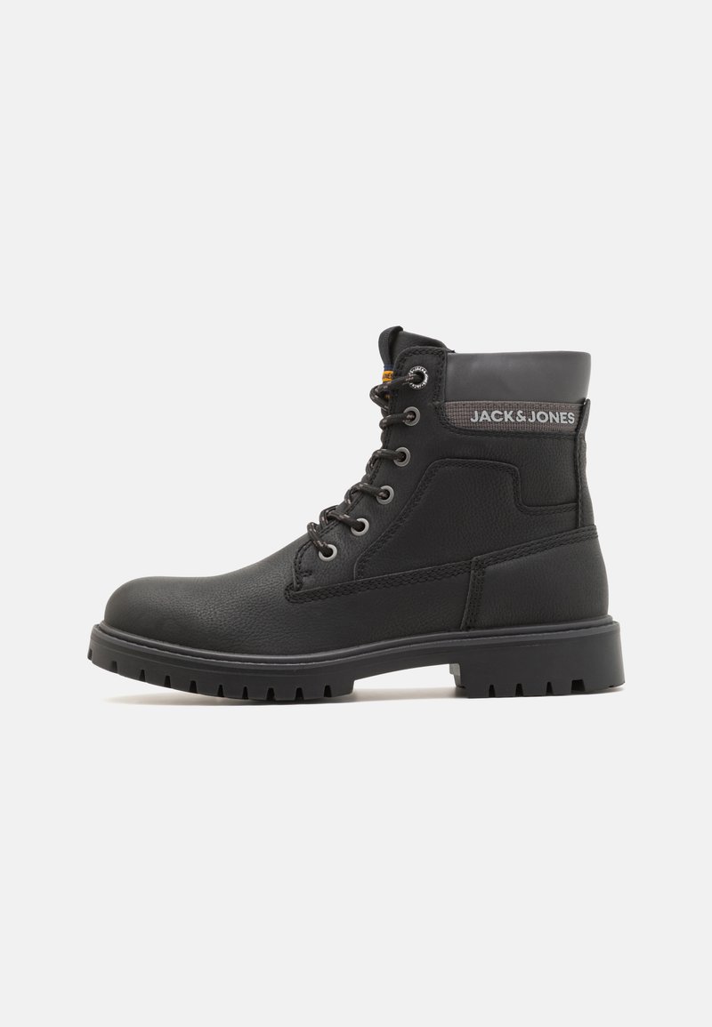 Jack & Jones JFWFINIUS  - Bottines à lacets - anthracite detaillogo