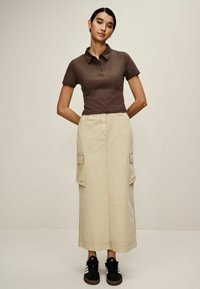 Next - REGULAR FIT - Bluză polo - chocolate brown Imagine miniatură 1