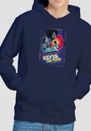 Cotton Soul, ELVIS PRESLEY ON TOUR POSTER - Hoodie - dark blue
