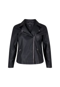 BIKER - Faux leather jacket - black