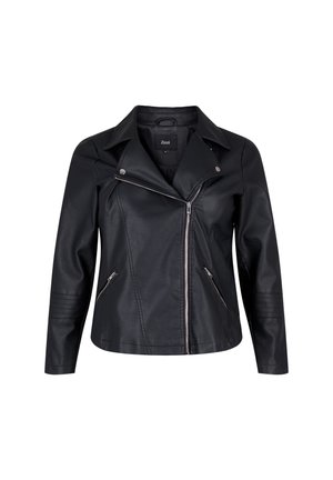 BIKER - Veste en similicuir - black