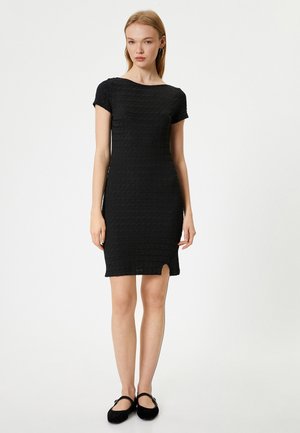 SLIM FIT  - Vestido de tubo - black