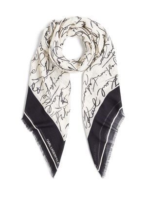 ESSENTIAL SCRIBBLE SCARF - Foulard - offwhite