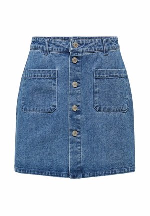 JDY, JEANSROCK JDYSHIRAZ JEANSROCK MINIROCK - Jupe trapèze - medium blue denim