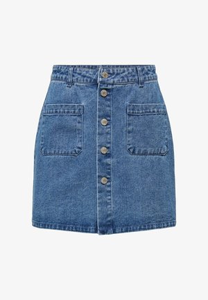 JDY, JEANSROCK JDYSHIRAZ JEANSROCK MINIROCK - Jupe trapèze - medium blue denim