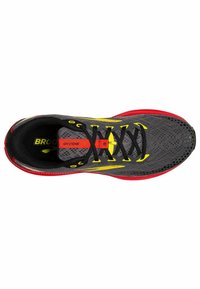 Brooks DIVIDE 3 - Scarpe da trail running - black fiery red blazing yellow