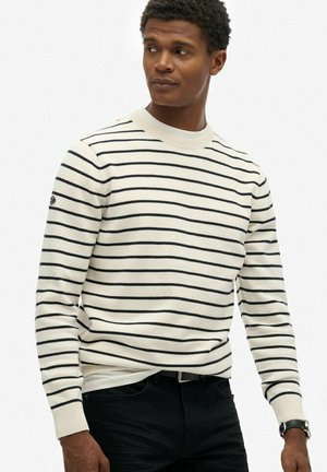THE MERCHANT STORE - BRETON - Strickpullover - cream breton stripe