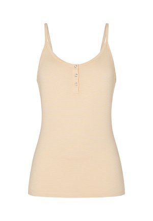 Hunkemöller, HUNKEMÖLLER PYJAMA CAMI STRIPED HENLEY - Pyjamashirt - yellow