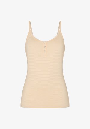 Hunkemöller, HUNKEMÖLLER PYJAMA CAMI STRIPED HENLEY - Pyjamashirt - yellow