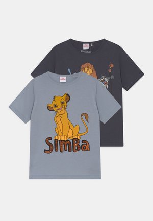 THE LION KING + SIMBA 2 PACK UNISEX - T-shirt con stampa - light blue/dark grey