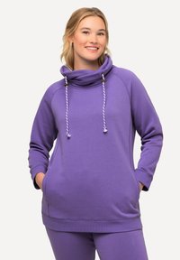 Ulla Popken MIT STEHKRAGEN RAGLANFORM LANGE ÄRMEL  - Felpa - helles lila