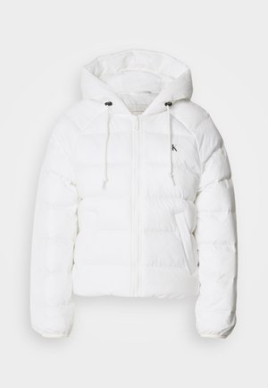 Calvin Klein Jeans LIGHTWEIGHT LOGO PUFFER - Vinterjacka - snow white
