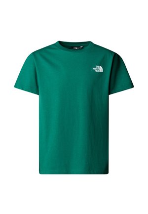 TEEN SIMPLE DOME TEE UNISEX - T-shirt basique - evergreen tnf white