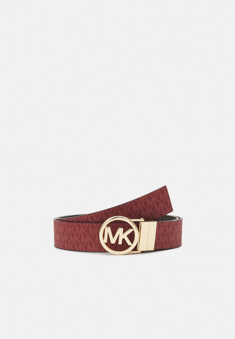 MICHAEL Michael Kors LOGO BELT - Cinto - brown/gold-coloured