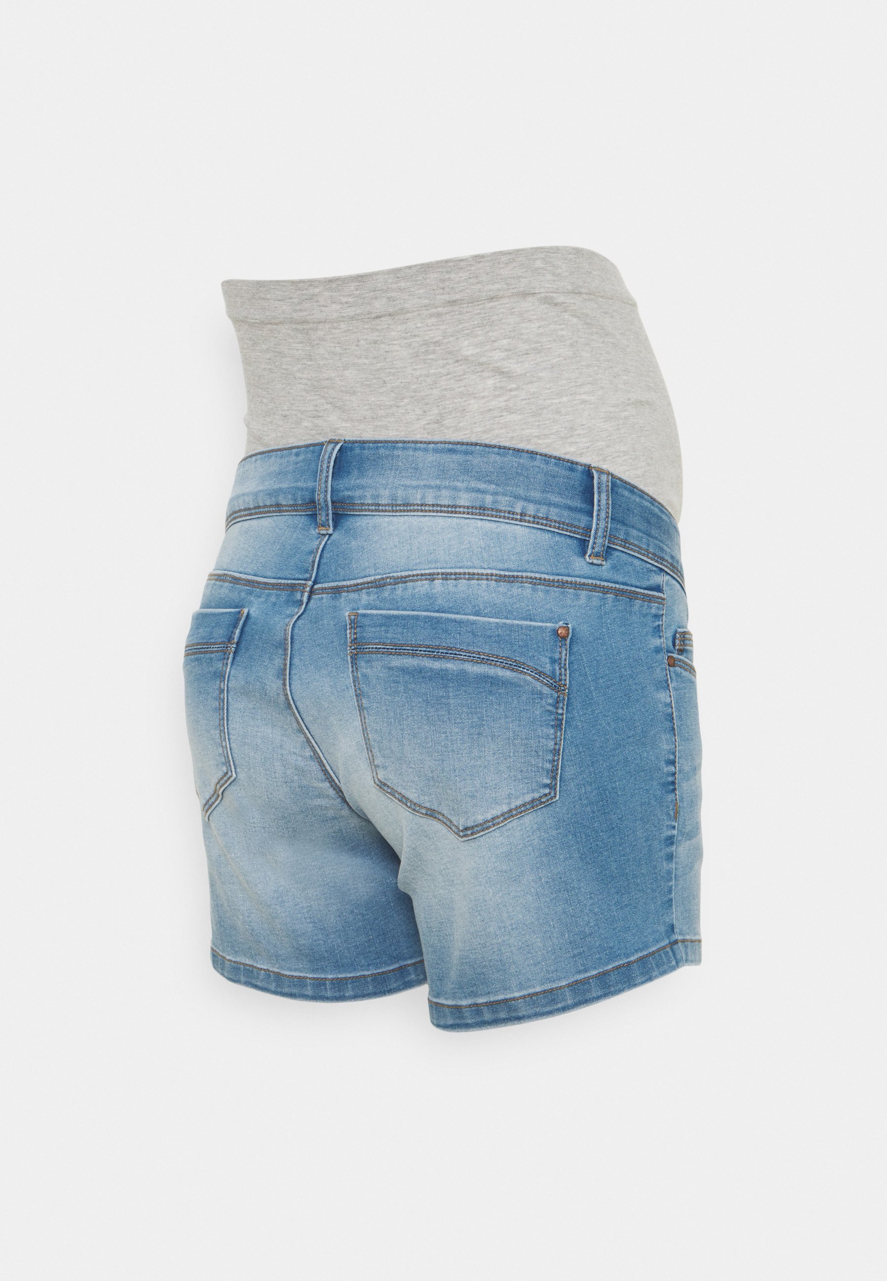 BACK - Denim shorts - light blue denim 