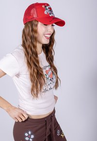 Ed Hardy LOVE-SLOWLY TWILL FRONT - Gorra - red