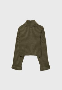 Stradivarius Stickad tröja - khaki