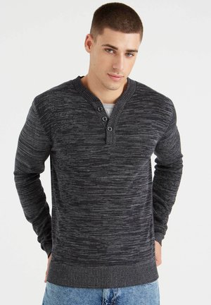 BÁSICO JASPEADO - Jersey de punto - gris