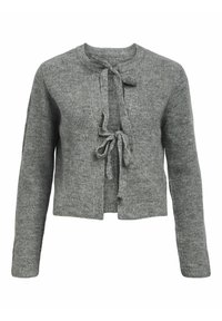 OBJPARVI NOOS - Kardigán - medium grey melange