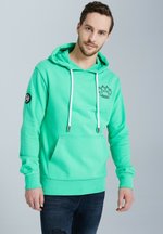 Jeremy Meeks REGULAR FIT TULLIUS - Jersey con capucha - pistachio green
