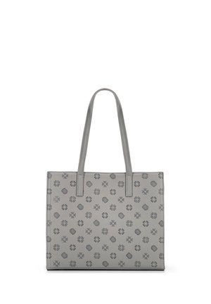 SHOPPER WITH EMBOSSED MONOGRAM - Handtas - gray