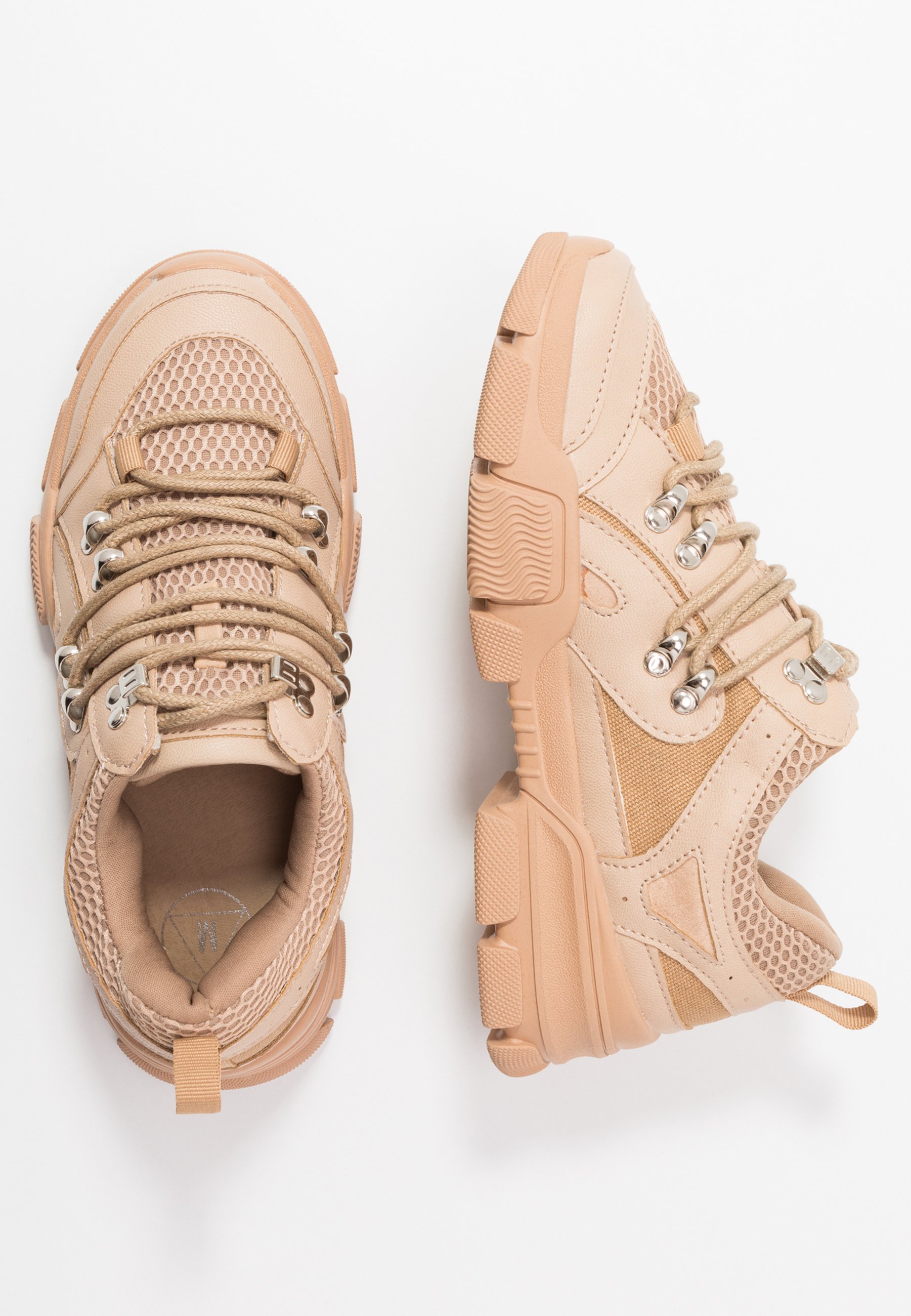 Missguided DETAIL LACE UP TRAINER Joggesko nude Zalando.no Missguided DETAIL LACE UP TRAINER Joggesko nude Zalando.no