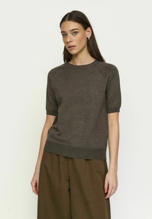 Soft Rebels, SRMARLA SS O-NECK - Basic T-shirt - canteen melange