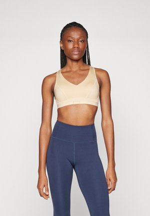 PADDED BRA - High support sports bra - tan